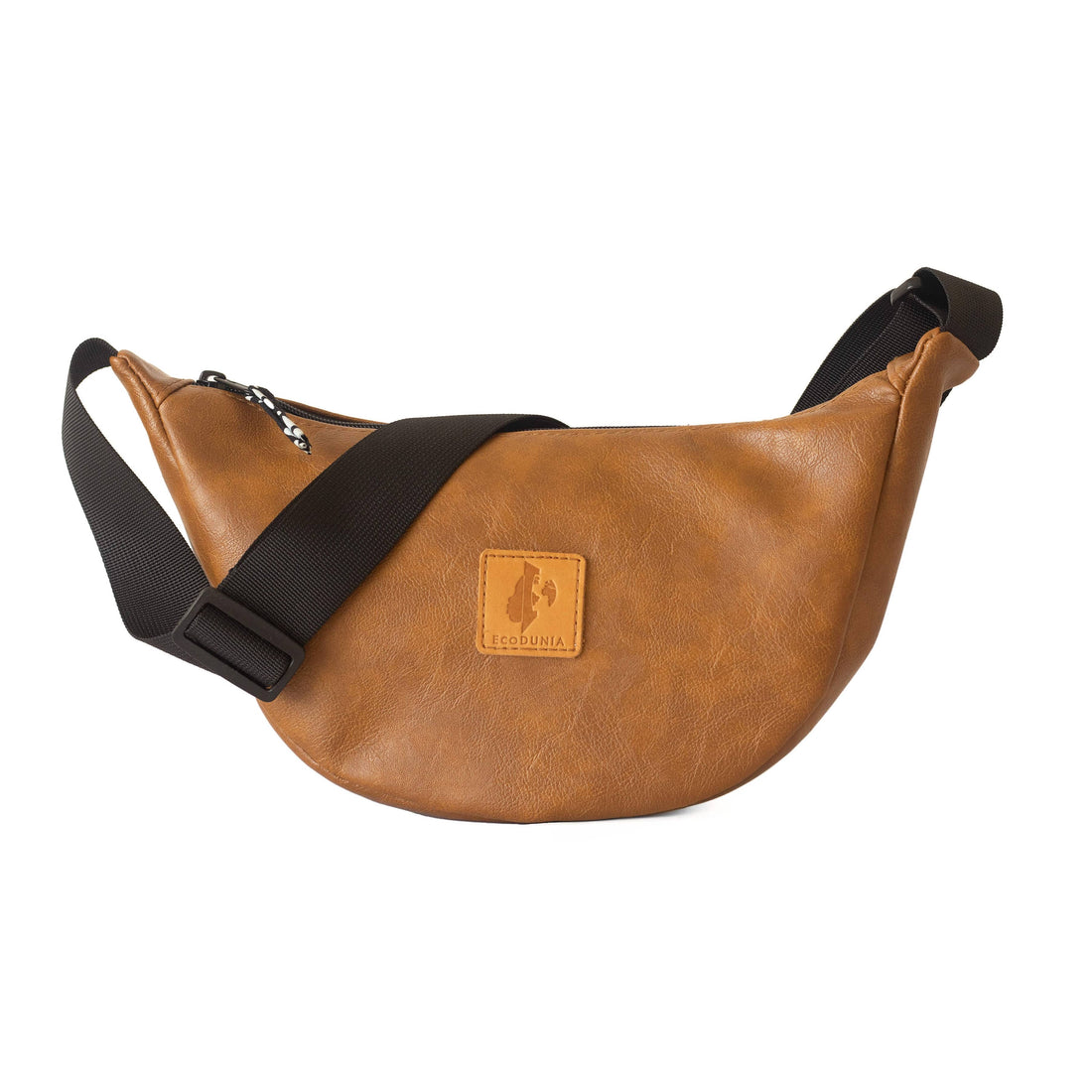 Round Mini Vegan Leather Shoulder Bag - Vegan Leather Purse