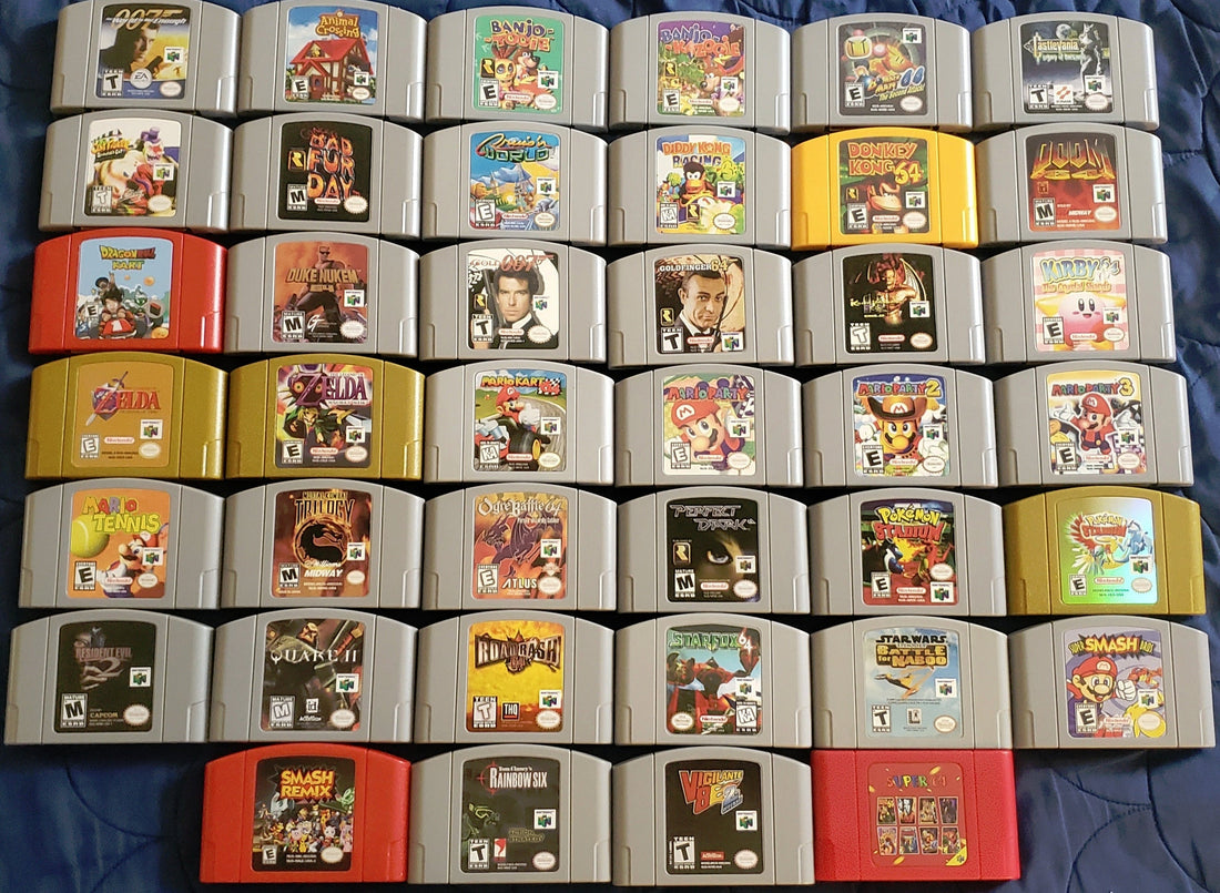 N64 Nintendo 64 Video Game Cartridge Collection