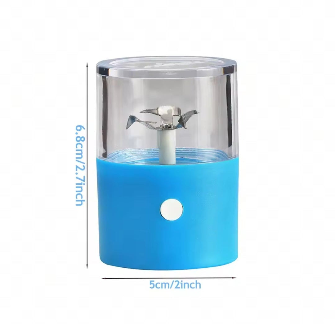 Electric Herb Grinder Rechargeable Portable Spice Grinder Automatic Dry Herb Crusher USB Powered Mini Grinder for Herbs &amp; Spices