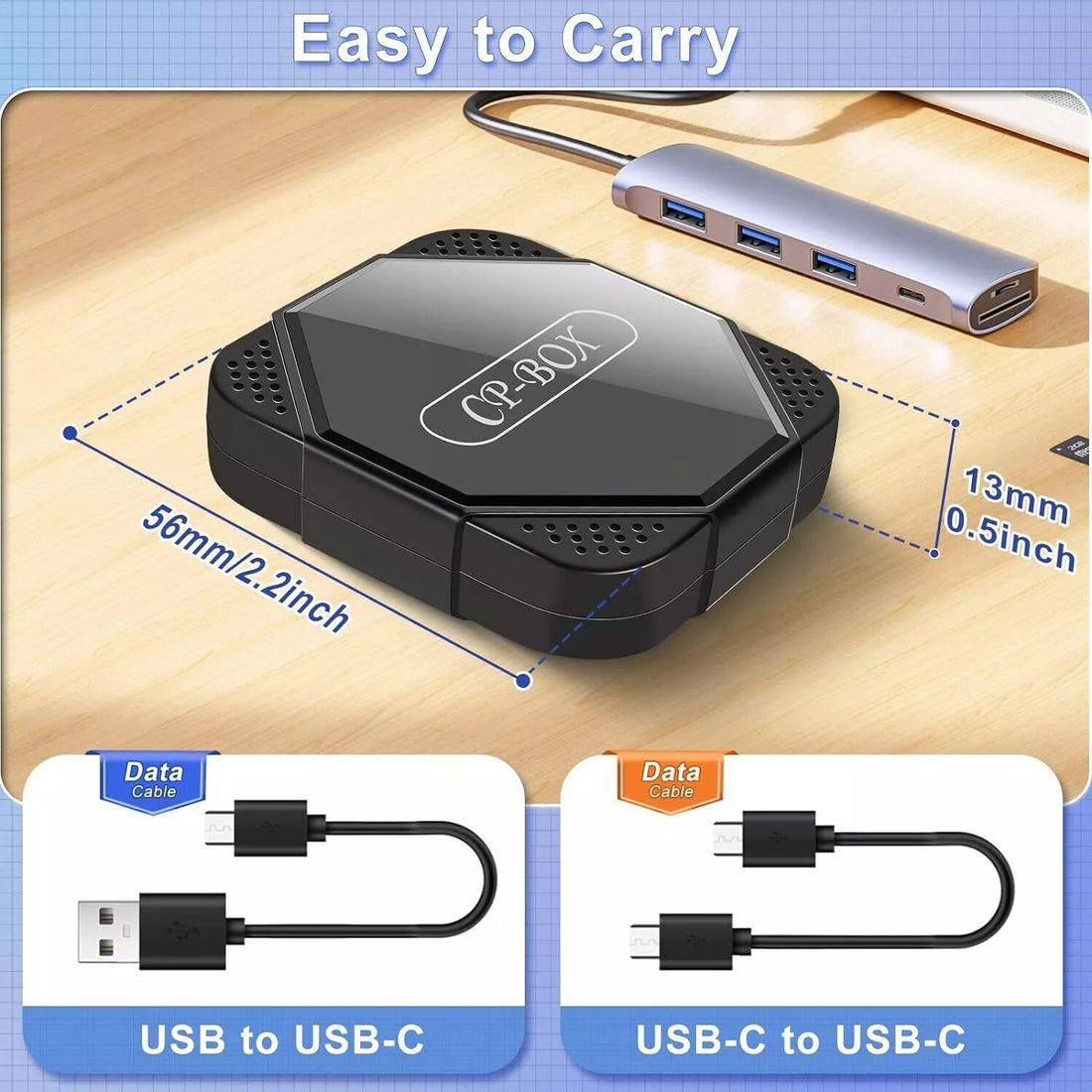 Wireless CarPlay Adapter - Convert OEM Wired to Wireless CarPlay, Plug &amp; Play